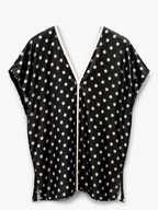 Loose Satin Twill Tunic With Polka Dot Pattern Inspired By French Couture
