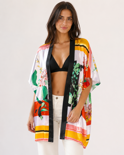 Cady polyester floral - fabric made in Italie